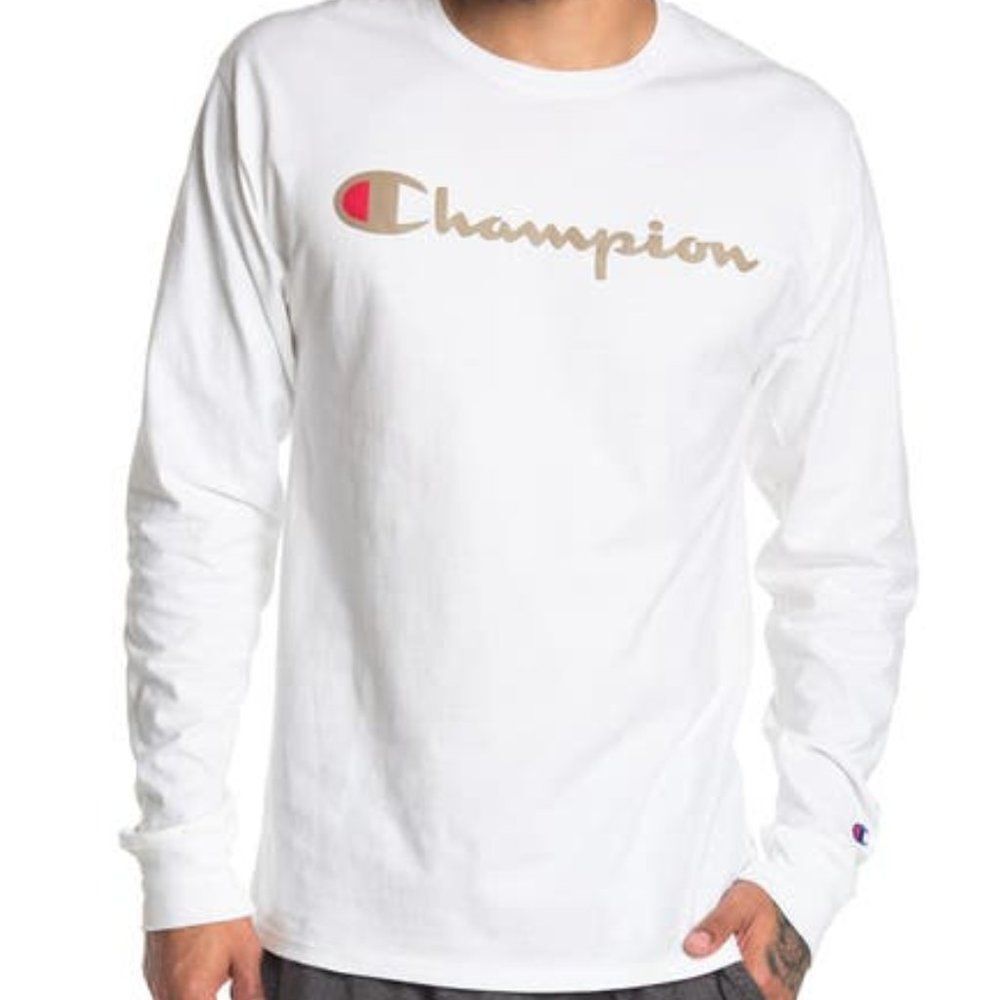 Champion  Graphic Crew Neck T Shirt Size L